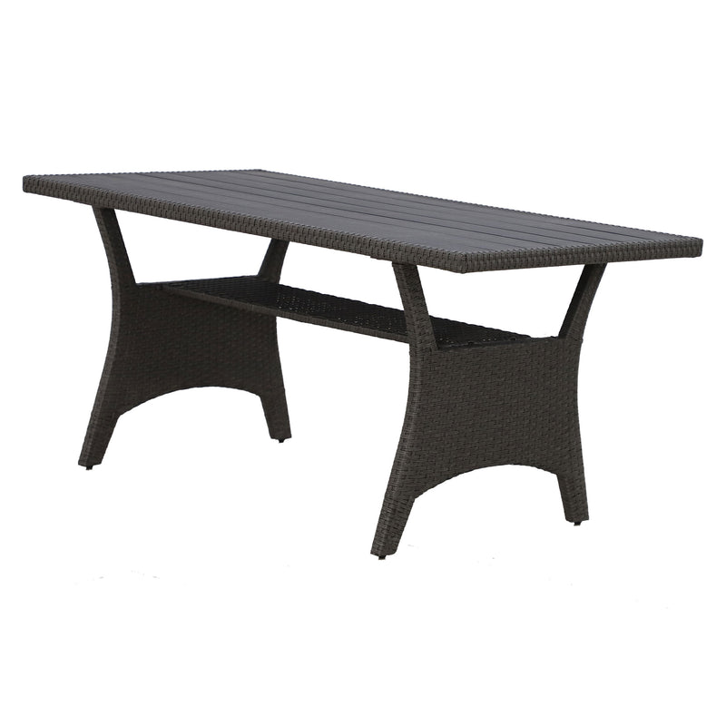 BAXTER Set mobilier terasă/grădină, 2 fotolii, canapea 3 locuri, 2 taburete și măsuță