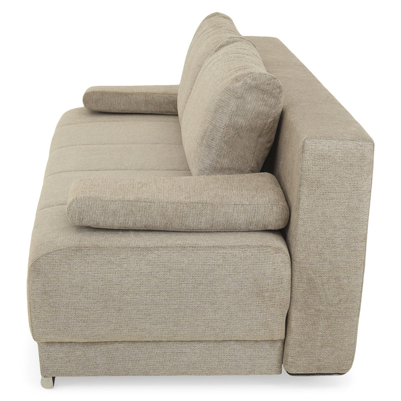 SOFIA Canapea extensibilă, cu ladă depozitare inclusă, stofă