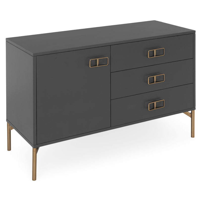 ONIX Comodă 1 ușă, 3 sertare