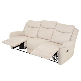 OHIO Canapea 3 locuri, reclinere manuale, stofă