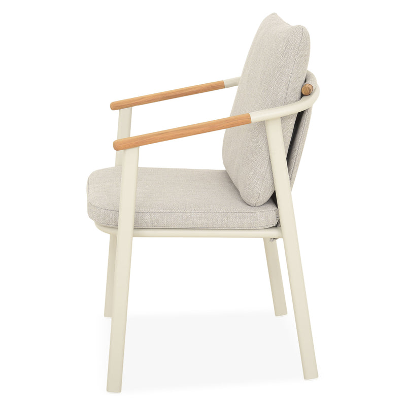 SALLY Set mobilier terasă/grădină, 6 scaune suprapozabile