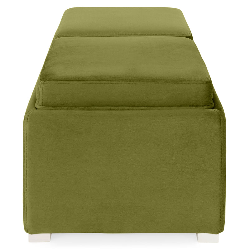 CUBIX Banchetă cu spațiu depozitare, stofă