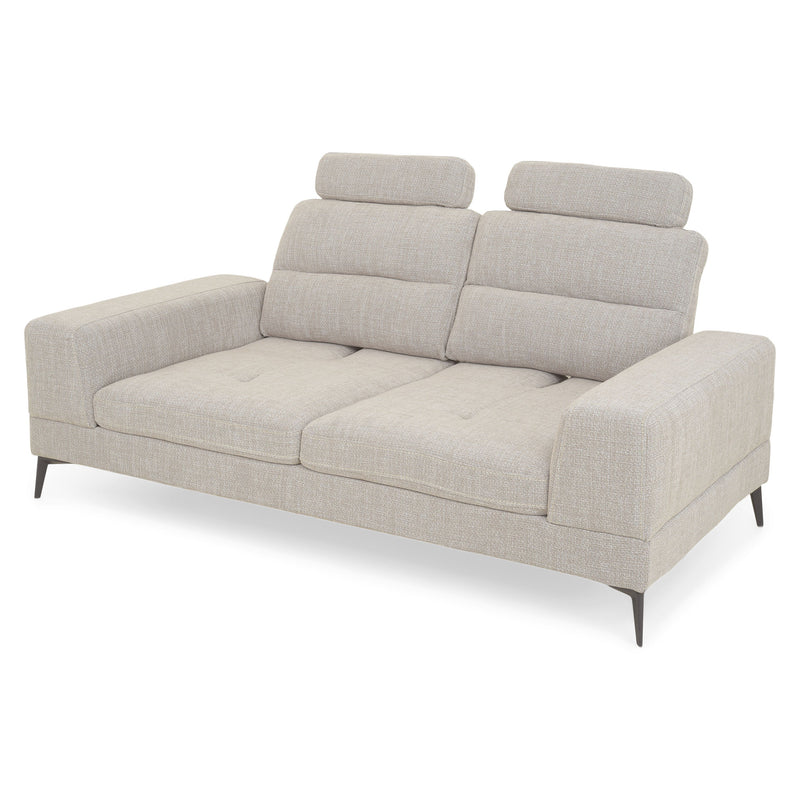 MAINE Canapea 3 locuri, mecanism spătar și tetiere, stofă