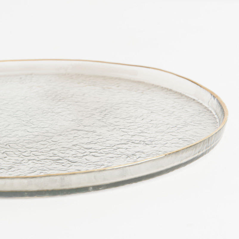 STEEP Platou, sticlă, D.28cm