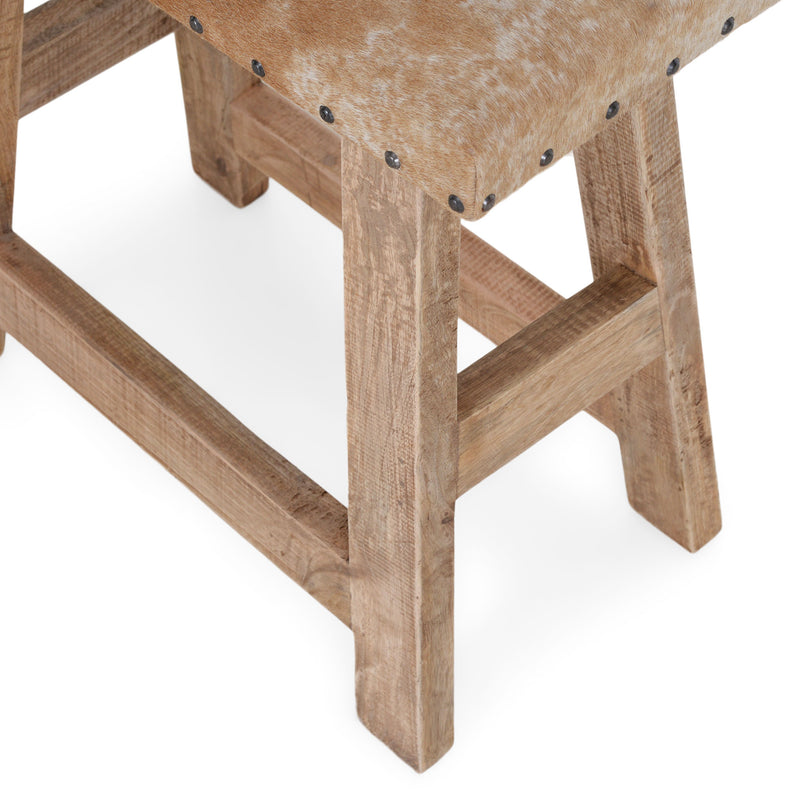 ANDE Taburet, piele naturală