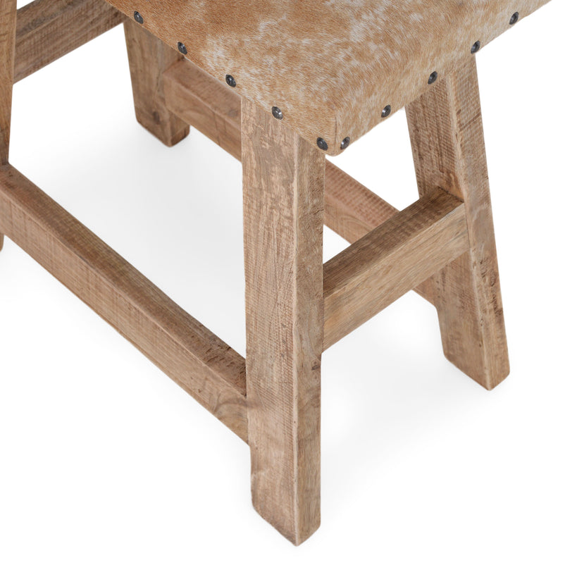 ANDE Taburet, piele naturală