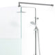 LIBERTY Sistem duș, 96x200 cm, sticlă, sablat cu dunga decorativa