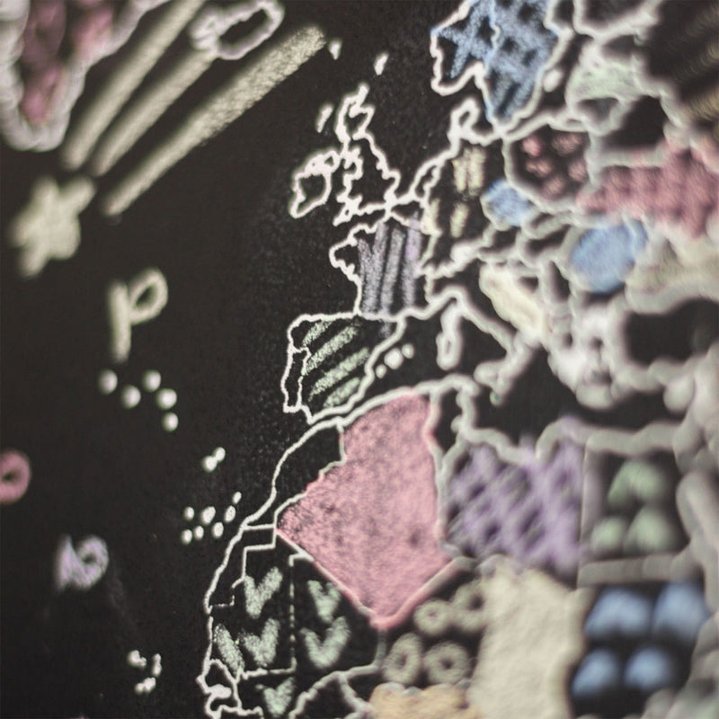 MY WORLD CHALKBOARD Decorațiune perete