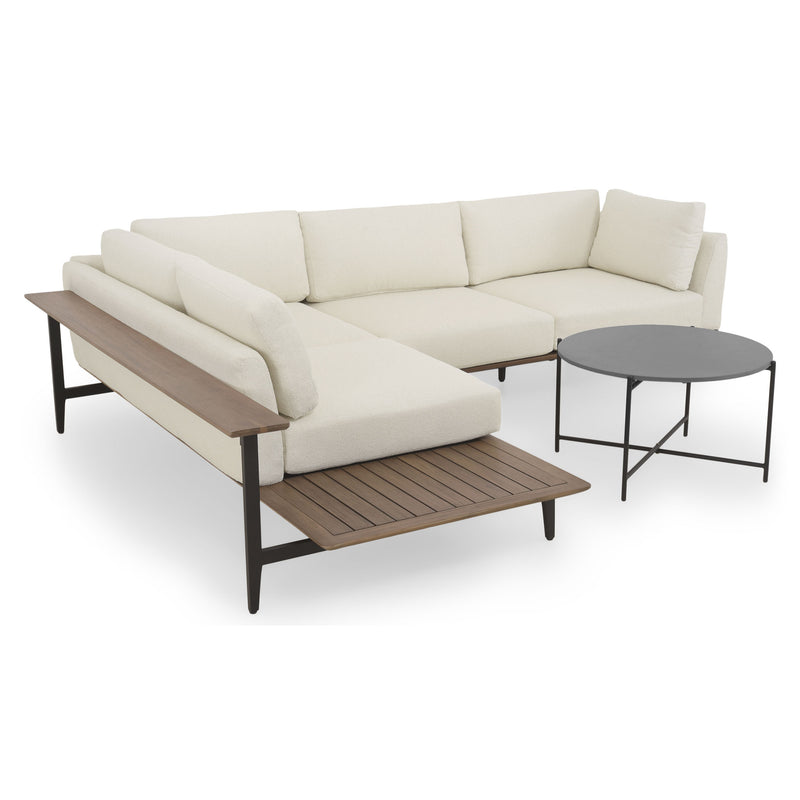MISAKO/CARPIANO Set mobilier terasă/grădină, colțar și măsuță