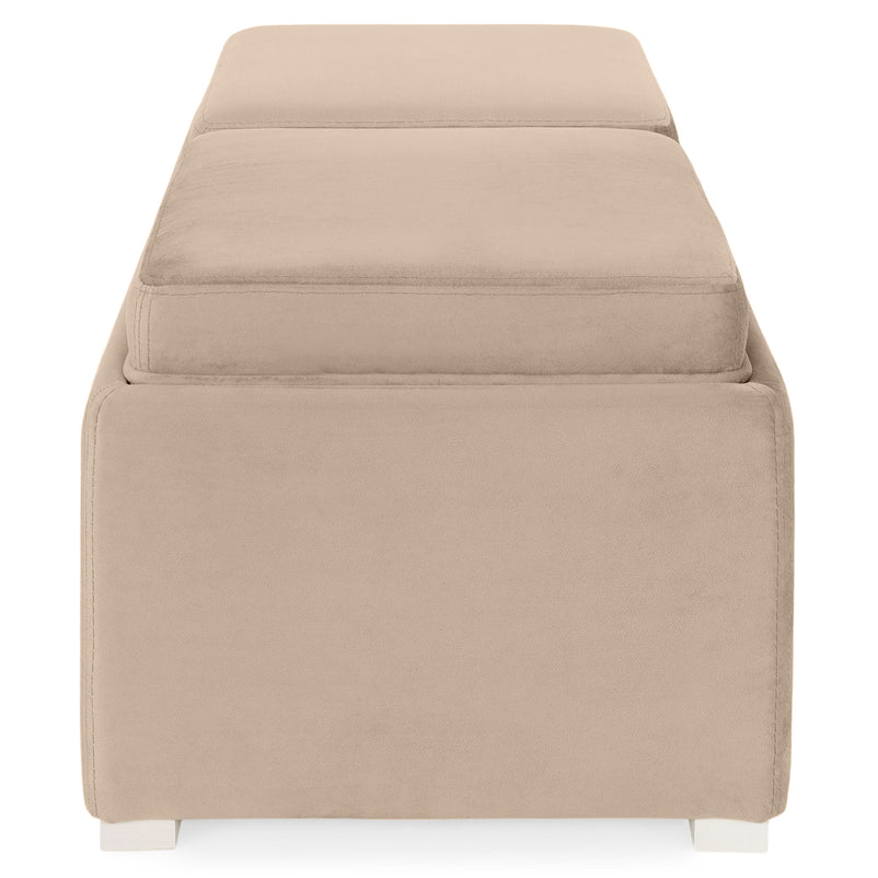 CUBIX Banchetă cu spațiu depozitare, stofă