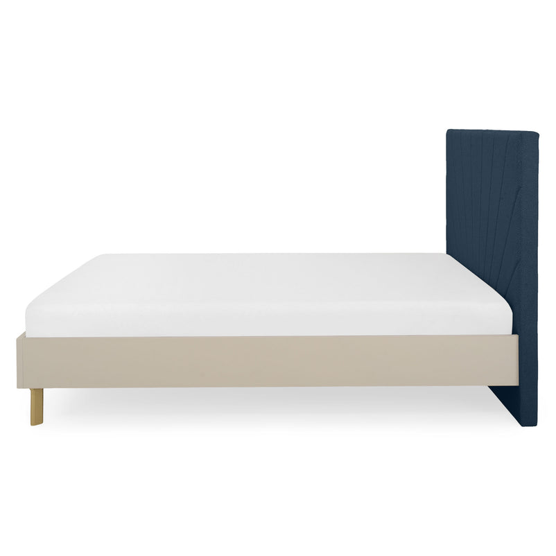 RING Pat cu tăblie tapițată 160x200cm, somieră inclusă