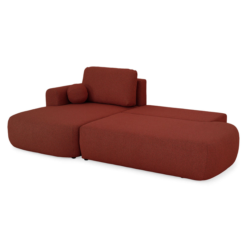 LAON Colțar extensibil, șezlong stânga/dreapta și ladă depozitare, stofă