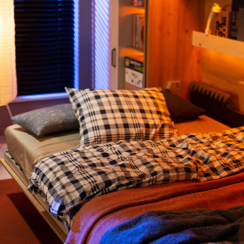 SMART JUNIOR Pat cu mecanism orizontal 120x200cm, somieră inclusă