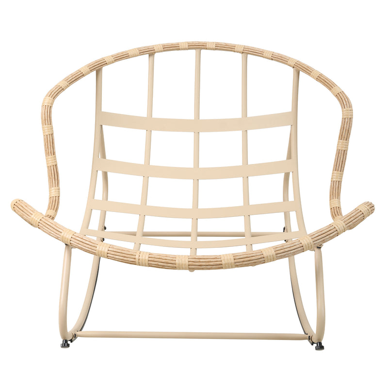 MINSK Set mobilier terasă/grădină, 2 fotolii balansoar și măsuță