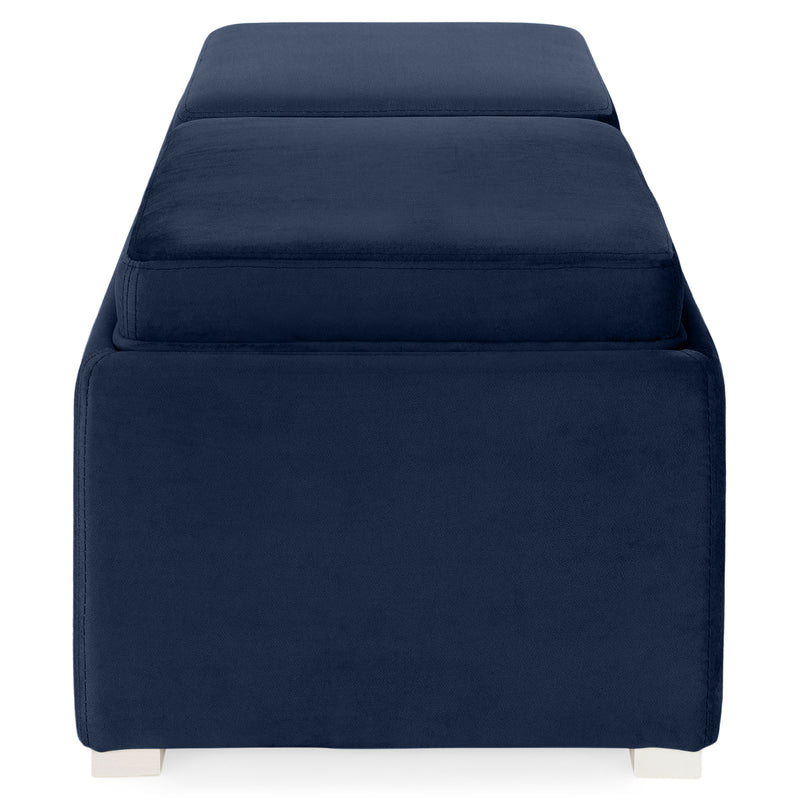 CUBIX Banchetă cu spațiu depozitare, stofă