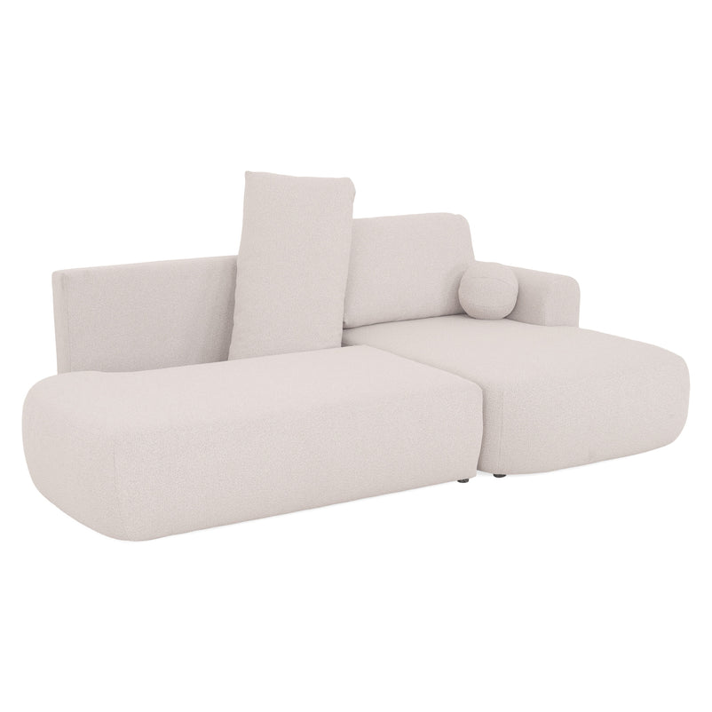 LAON Colțar extensibil, șezlong stânga/dreapta și ladă depozitare, stofă