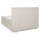 CARLINI Pat tapițat boxspring, 160x200cm, saltea inclusă