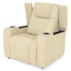 BOURKE Fotoliu cu recliner electric, piele