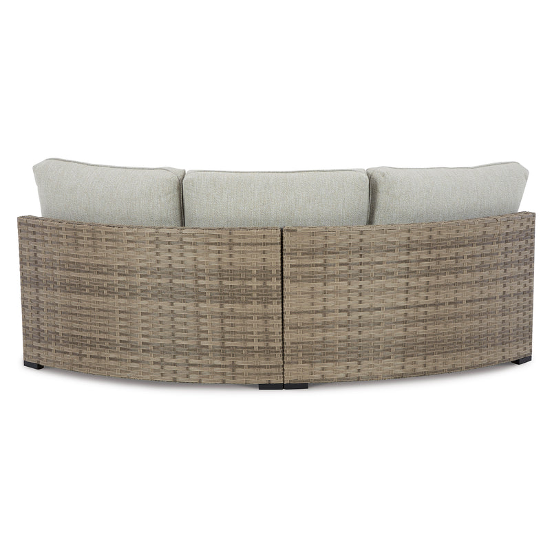 CALWORTH Set mobilier terasă/grădină, canapea, 2 elemente colț și taburet