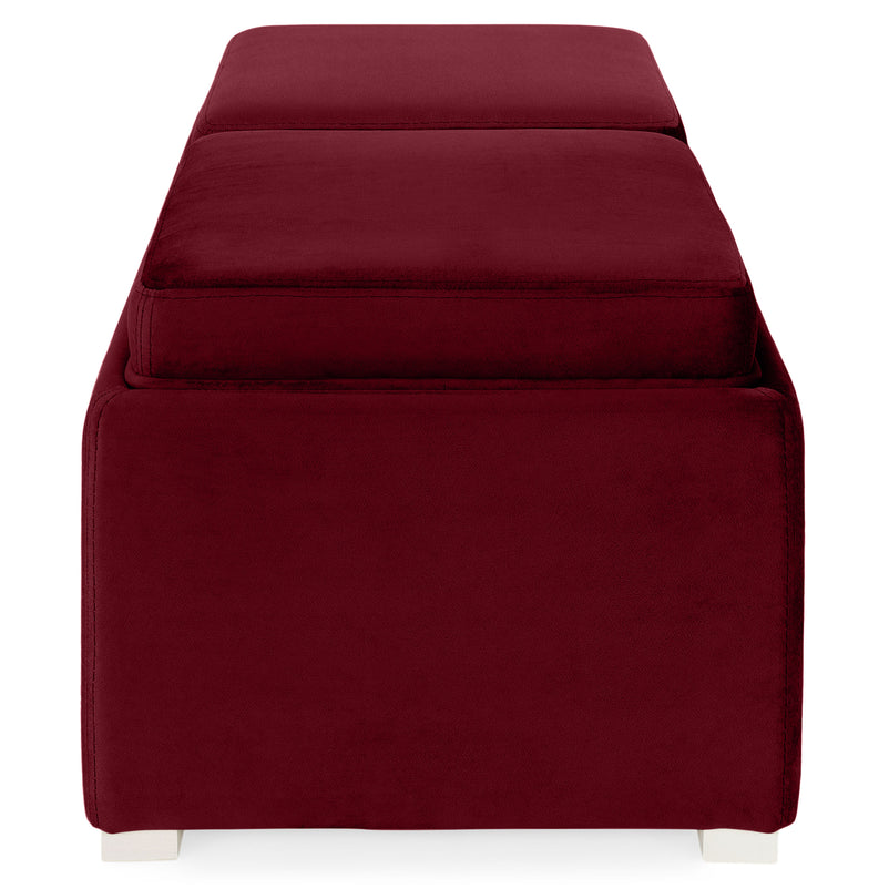 CUBIX Banchetă cu spațiu depozitare, stofă