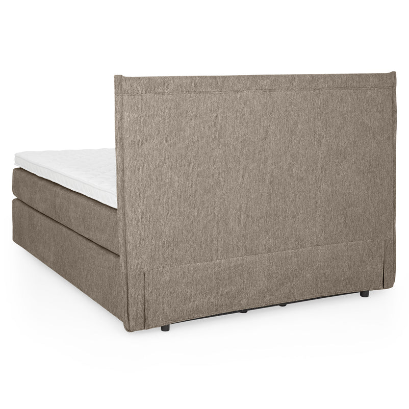 CARLINI Pat tapițat 160x200 cm, saltea și topper incluse