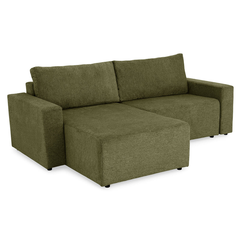 FRIDO Colțar extensibil, șezlong interschimbabil, ladă depozitare, stofă