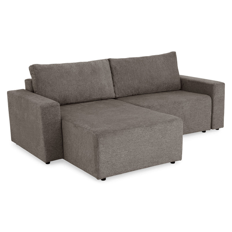 FRIDO Colțar extensibil, șezlong interschimbabil, ladă depozitare, stofă