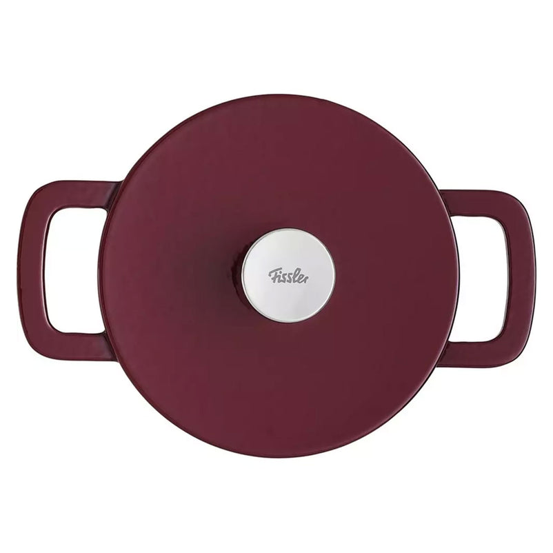 MOMENTS Oală cu mânere și capac, fontă, D.24cm