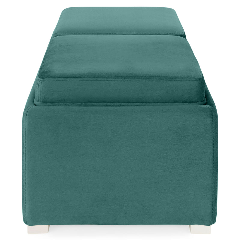 CUBIX Banchetă cu spațiu depozitare, stofă