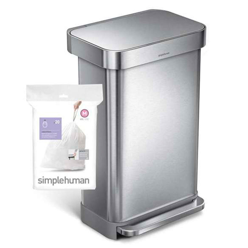 SIMPLEHUMAN Set 20 saci gunoi, 45L