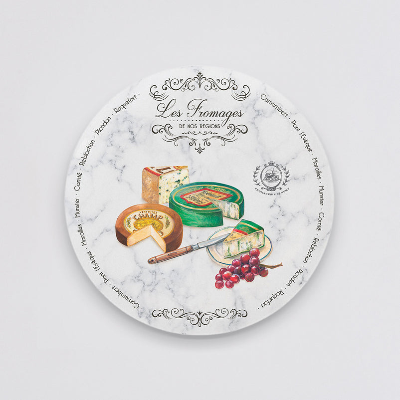 LES FROMAGES Set 4 farfurii, porțelan, D.19cm