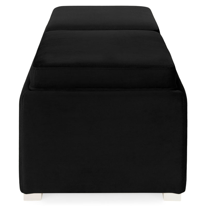 CUBIX Banchetă cu spațiu depozitare, stofă