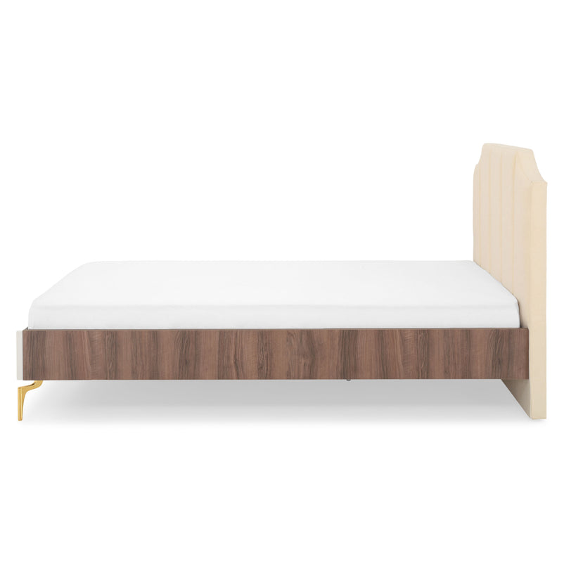 WAVE NOCE Pat copii, tapițat, 120x200cm, somieră inclusă