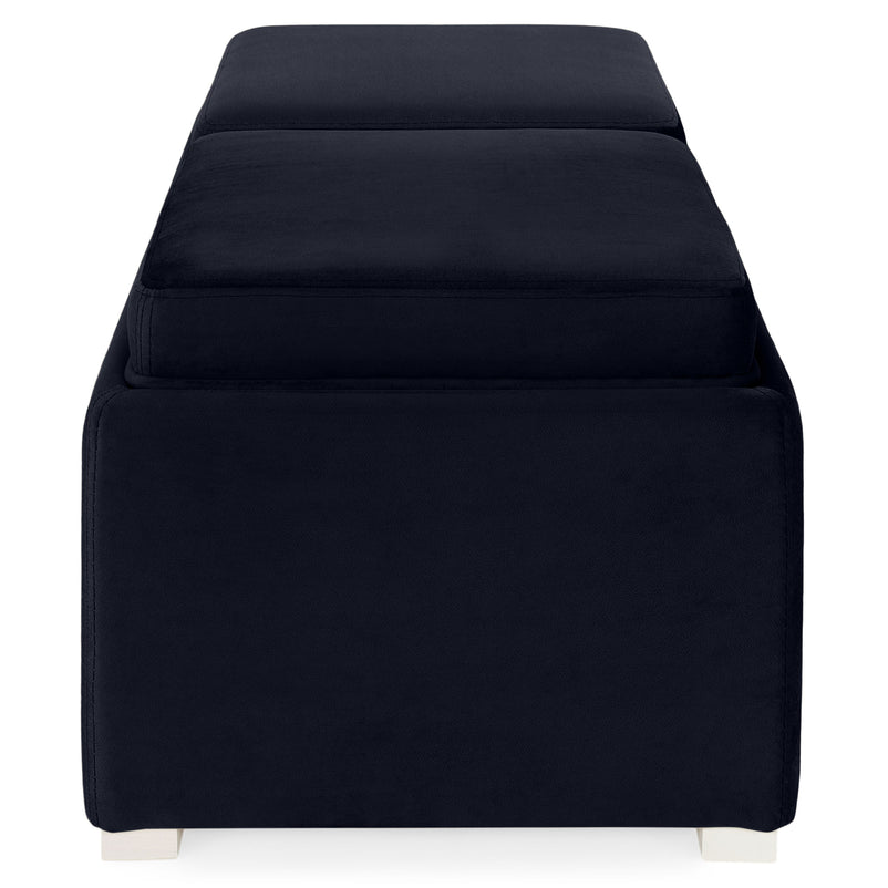 CUBIX Banchetă cu spațiu depozitare, stofă