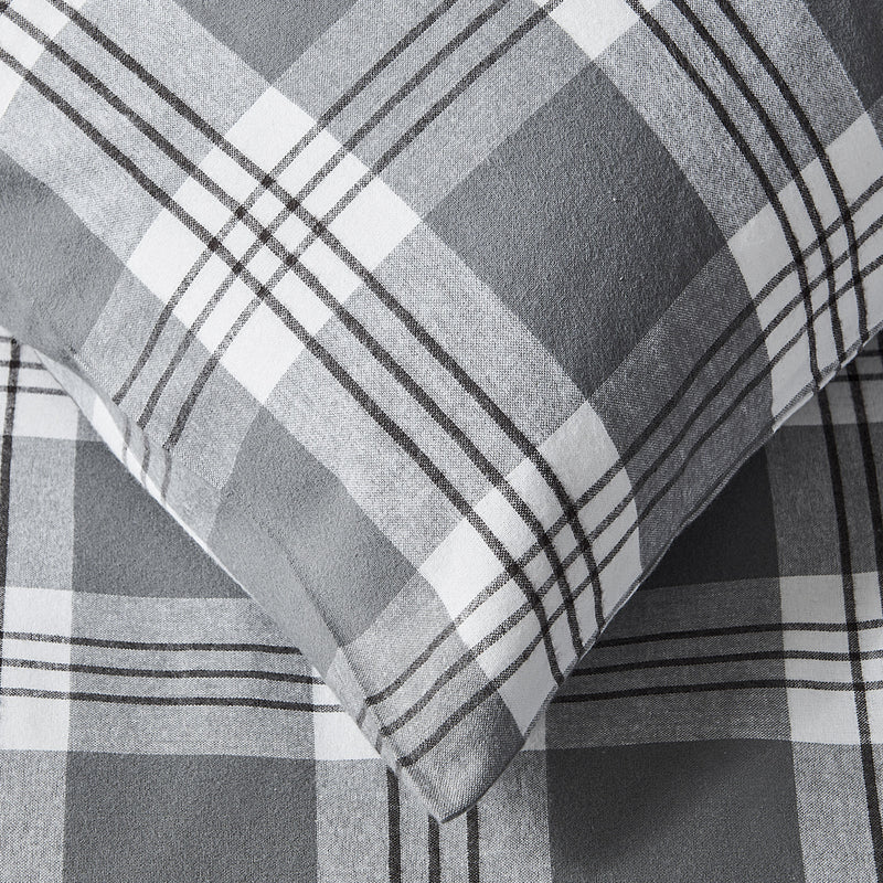 FLANNEL CHECKS Set așternut 4 piese, 200x220cm