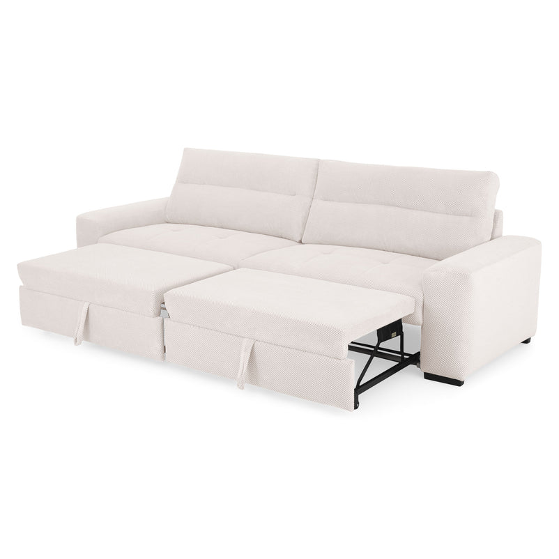 WIDE Canapea extensibilă, 4 locuri, stofă