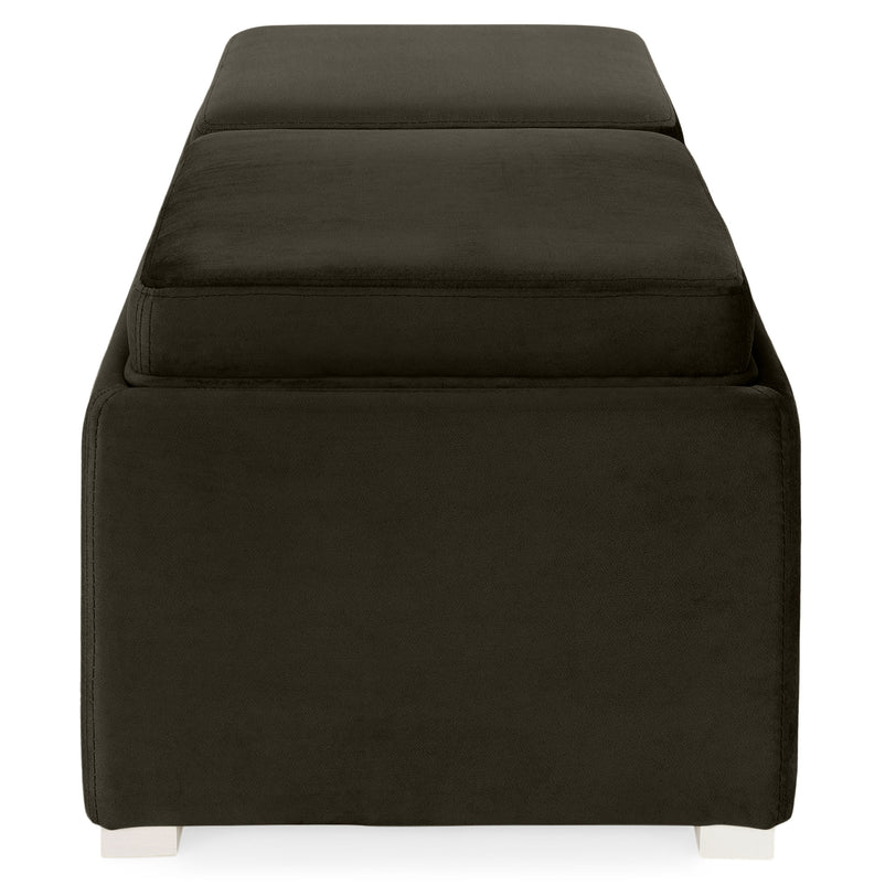 CUBIX Banchetă cu spațiu depozitare, stofă