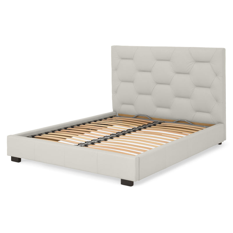 KAITLIN Pat tapițat, 160x200cm, somieră și ladă depozitare incluse