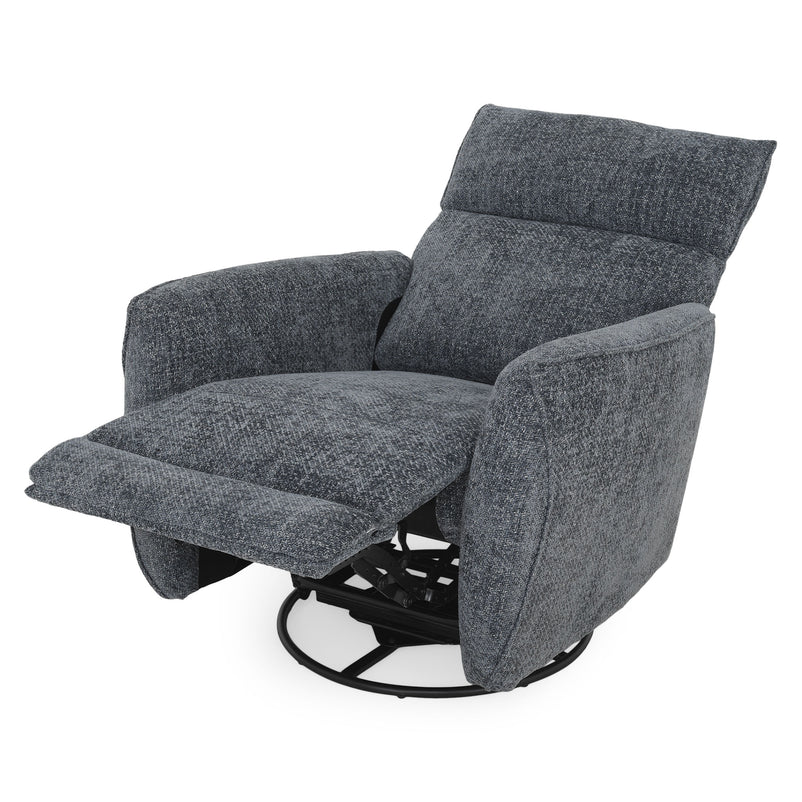 KERSEY Fotoliu rotativ, recliner manual, stofă