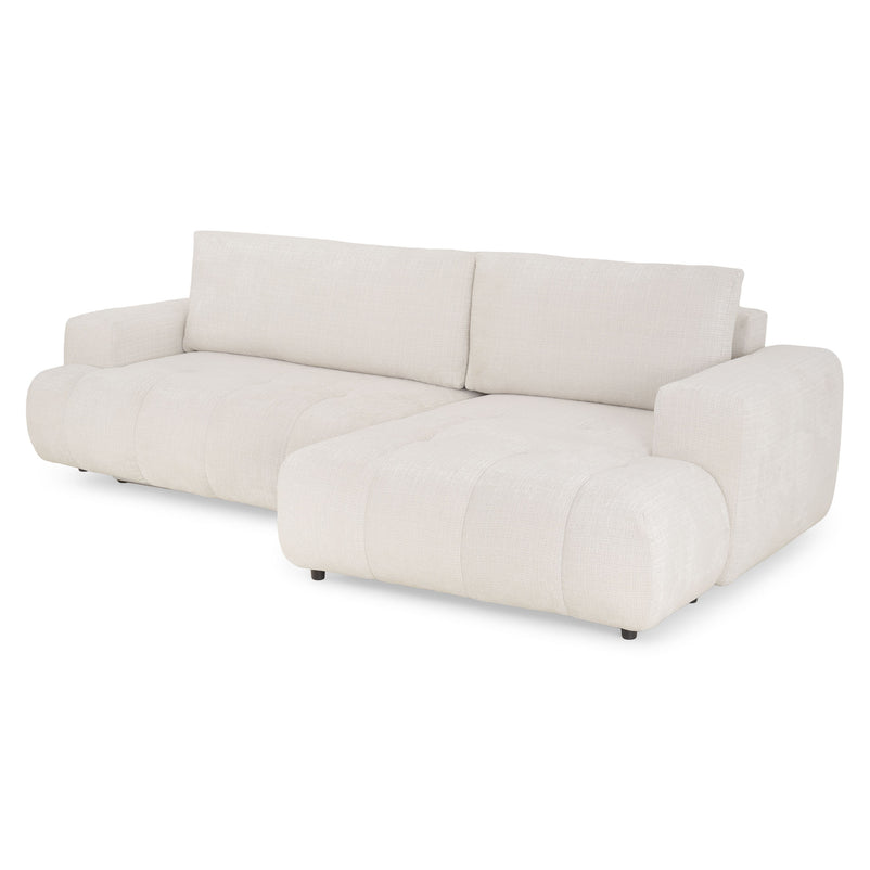 LAZIO Colțar extensibil, șezlong dreapta, stofă