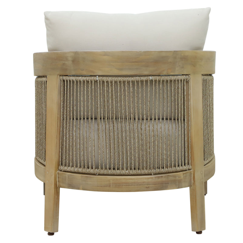 OLIVE Set mobilier terasă/grădină, 2 fotolii și măsuță