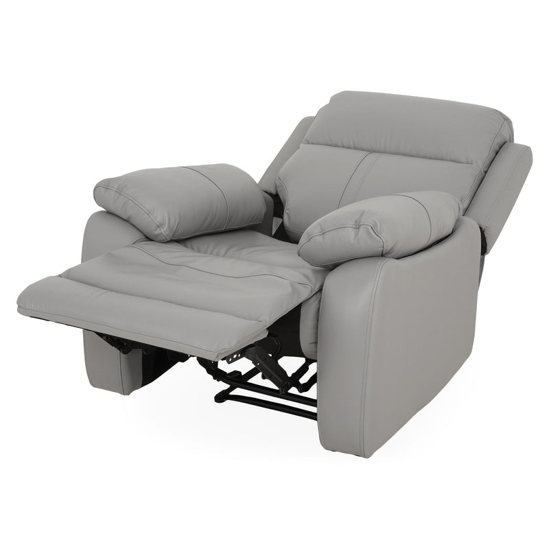 HUDSON Fotoliu, recliner manual, piele naturală