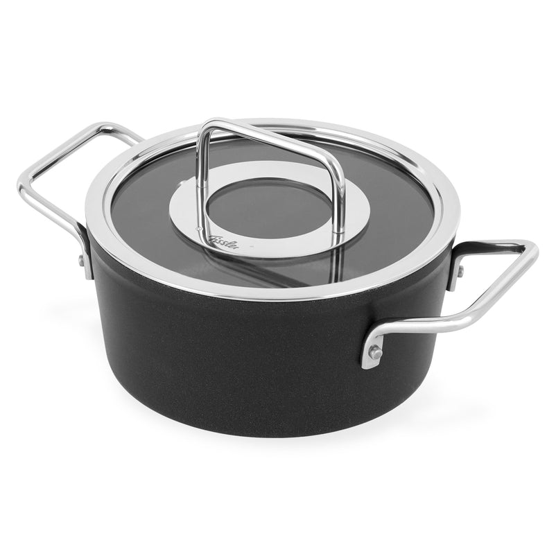 ADAMANT Oală cu mânere și capac, aluminiu, D.18cm