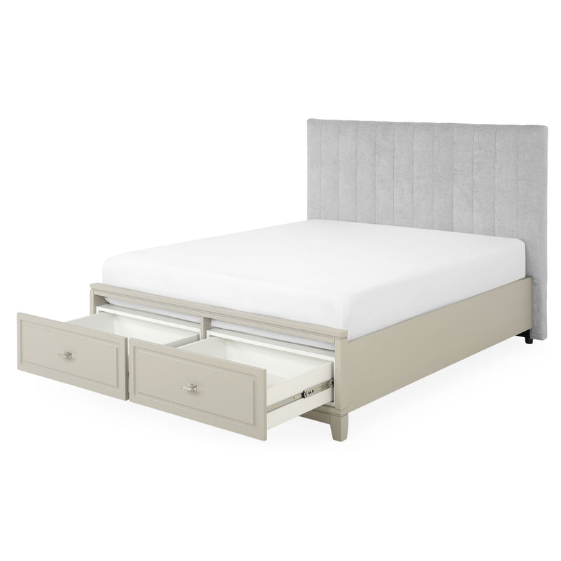 NORMAN Pat tapițat, 180x200cm, somieră și 2 sertare incluse