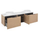 ARTEMIDE/HORIK Set mobilier baie, mască lavoar, top, 2 lavoare
