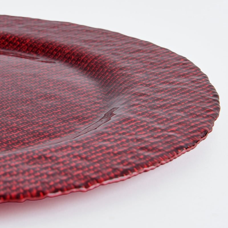 SHINE Platou, sticlă, D.33cm