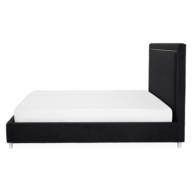 KOLLE Pat tapițat, 160x200cm, somieră și ladă depozitare incluse