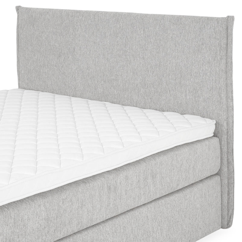 CARLINI Pat tapițat 160x200 cm, saltea și topper incluse