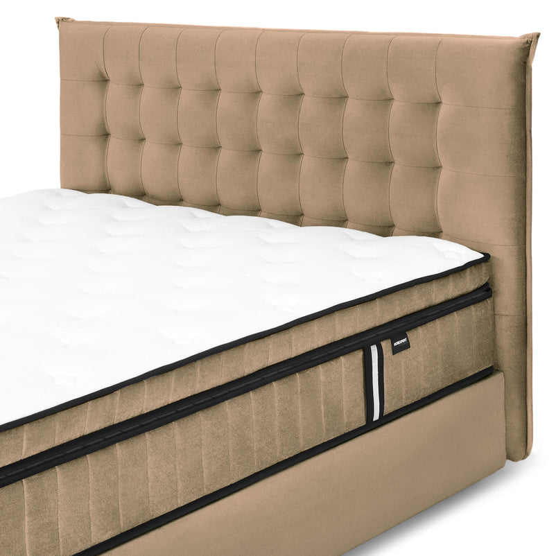 OPERA Pat tapițat, somieră rabatabilă, ladă și saltea incluse