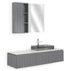 KARST Set mobilier baie, mască lavoar, lavoar, top, oglindă LED, dulap suspendat